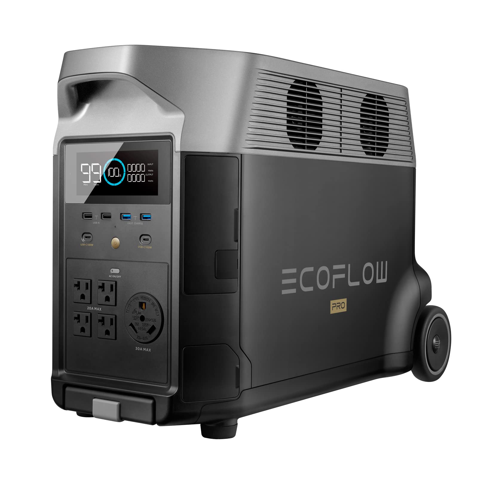 EF ECOFLOW Portable Power Station 3600Wh DELTA Pro, 2.7H to Full